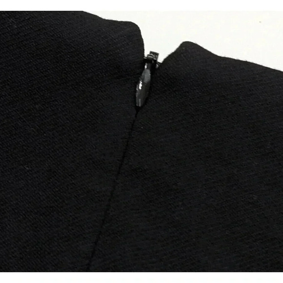 Cabi Black Overlay Layered Pencil Skirt Size 10 #3099 Stretch Rayon Blend Zip - Picture 4 of 4